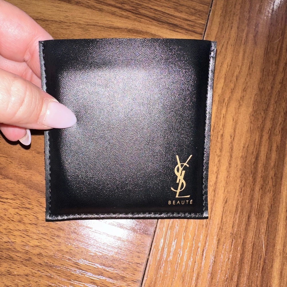Yves Saint Laurent Black and Gold Card Holder